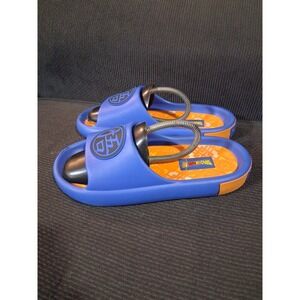 Dragon Ball Z Shoes Mens Size 8 Blue Goku Slide Sandals Jiren Cell Majin Buu